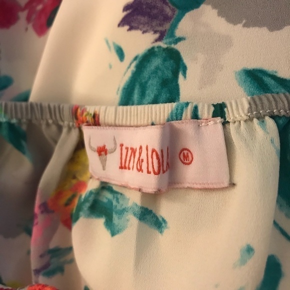 *** Floral Off the Shoulder Blouse - Picture 3 of 3